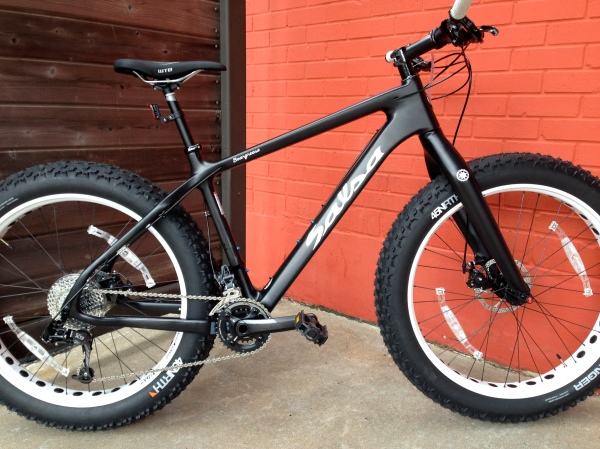 Perfect for the Greenbelt, or a White Christmas, the Salsa Carbon Beargrease. $3499.99 as shown.